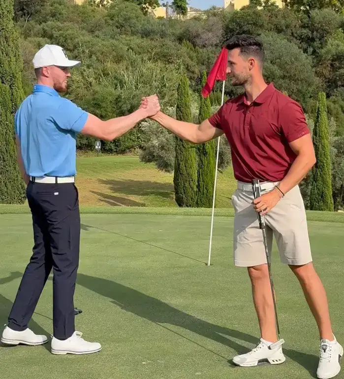 Golf swing lesson in Marbella with professional coach